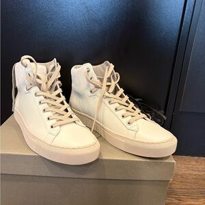 All Saints Leather High-Top Sneakers NIB